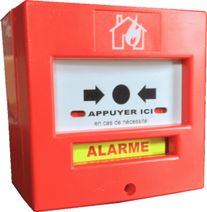 Image d’un boitier incendie de couleur rouge