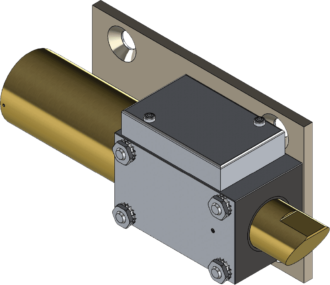 Verrou Antidérive dispositif de sécurité - VA12C50 PB Platine 3d